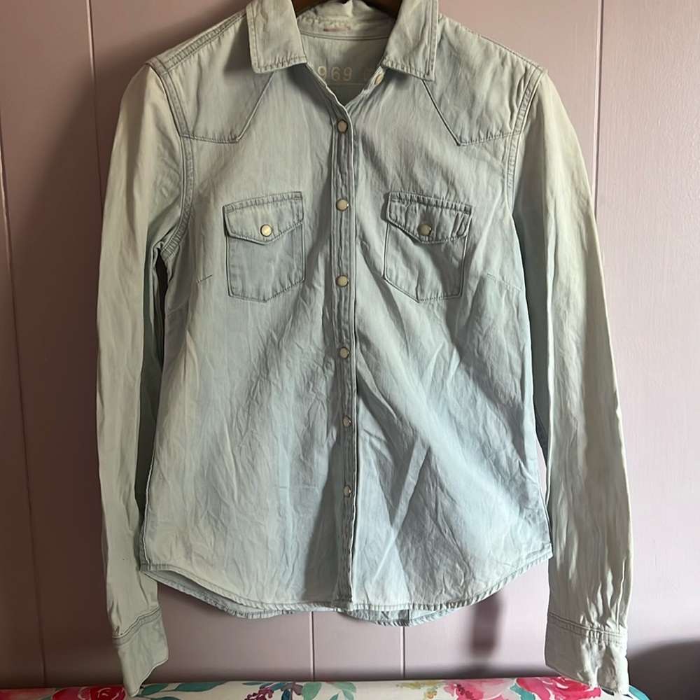 Gap 1969 Denim Shirt, Size XS